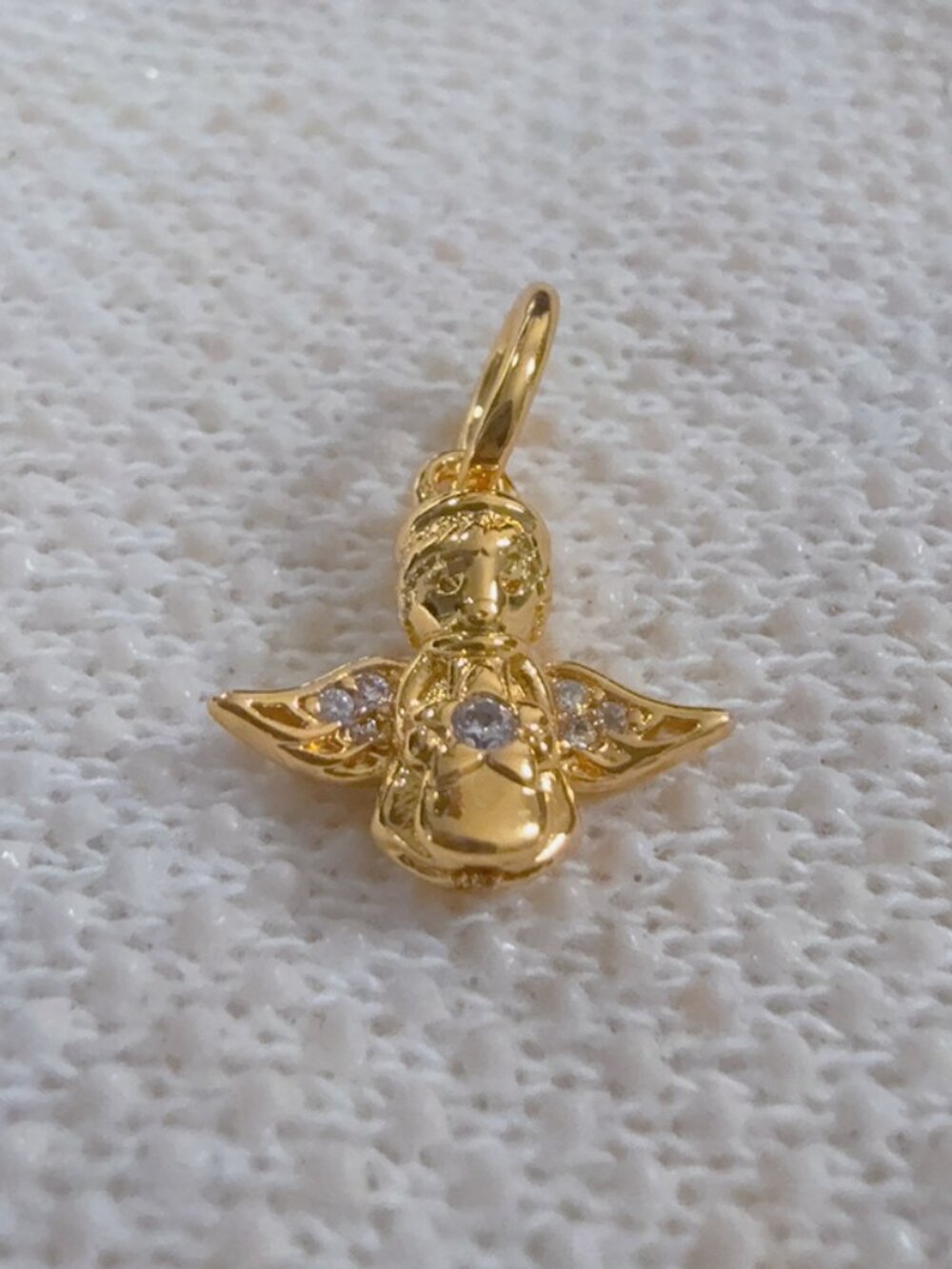 Sparkling Angle Dangle Charm For Pandora Bracelet